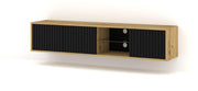 MOBILE MITA PORTA TV 156 ROVERE ARTIGIANALE NERO OPACO