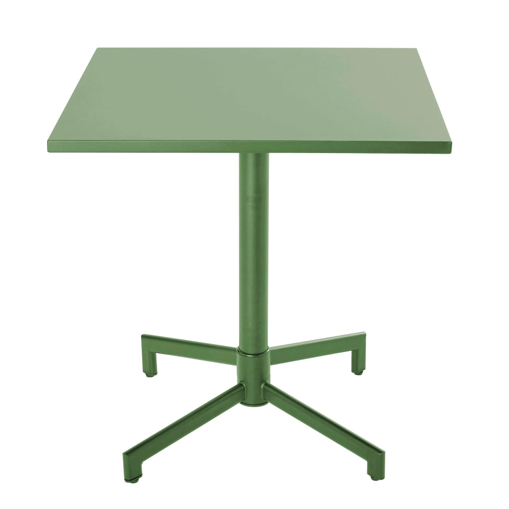 Oviala - Tavolo da giardino bistrot quadrato con piano pieghevole verde cactus