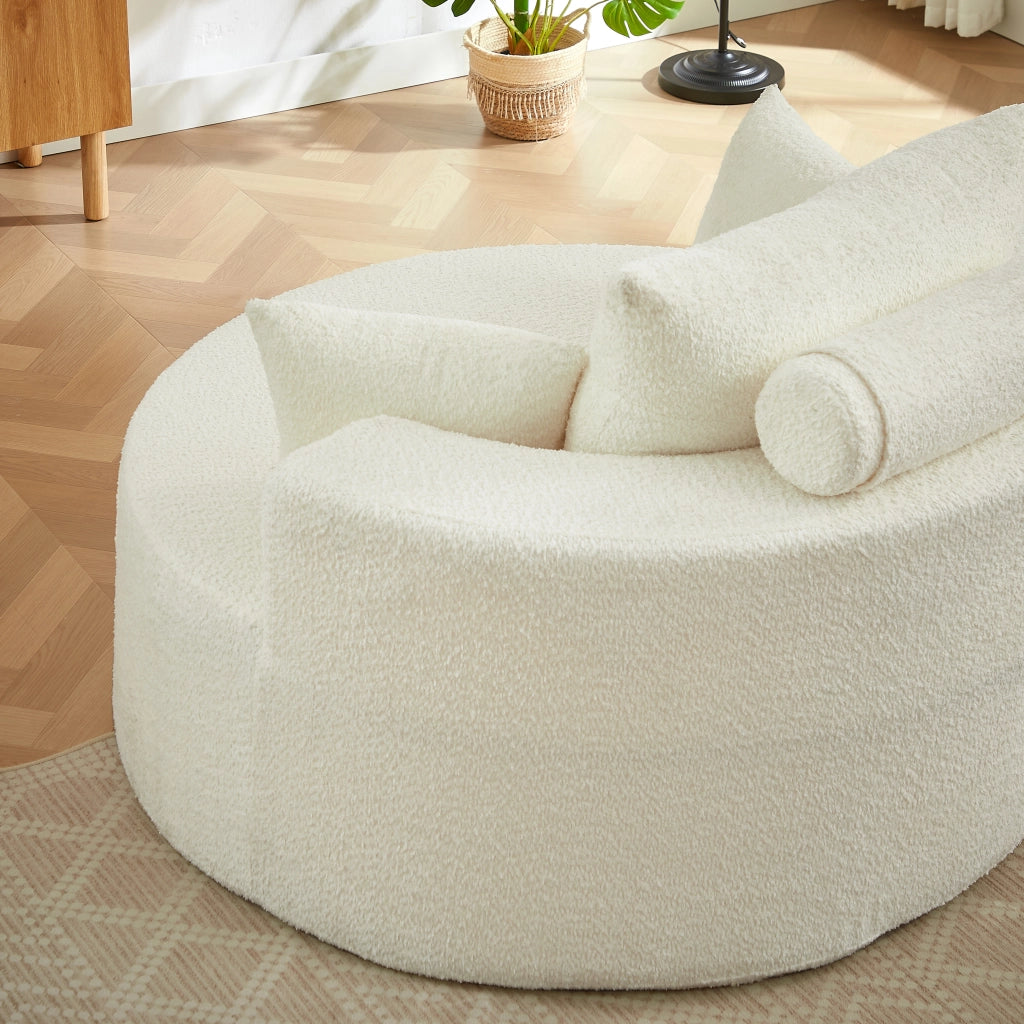 POLTRONA in ciniglia beige senza montaggio