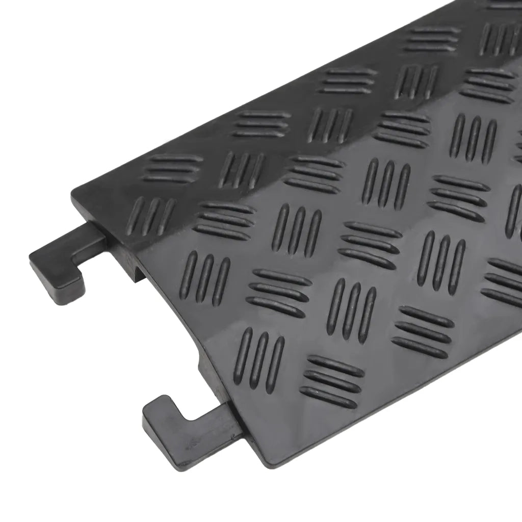 Rampe di Protezione Cavi 2pz 98,5 cm Nero 153107