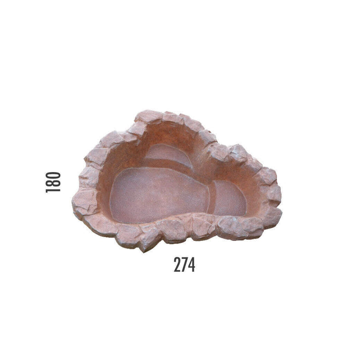 Laghetto Artificiale Roccia a Bordo Largo 274x180x63 cm 750 Litri