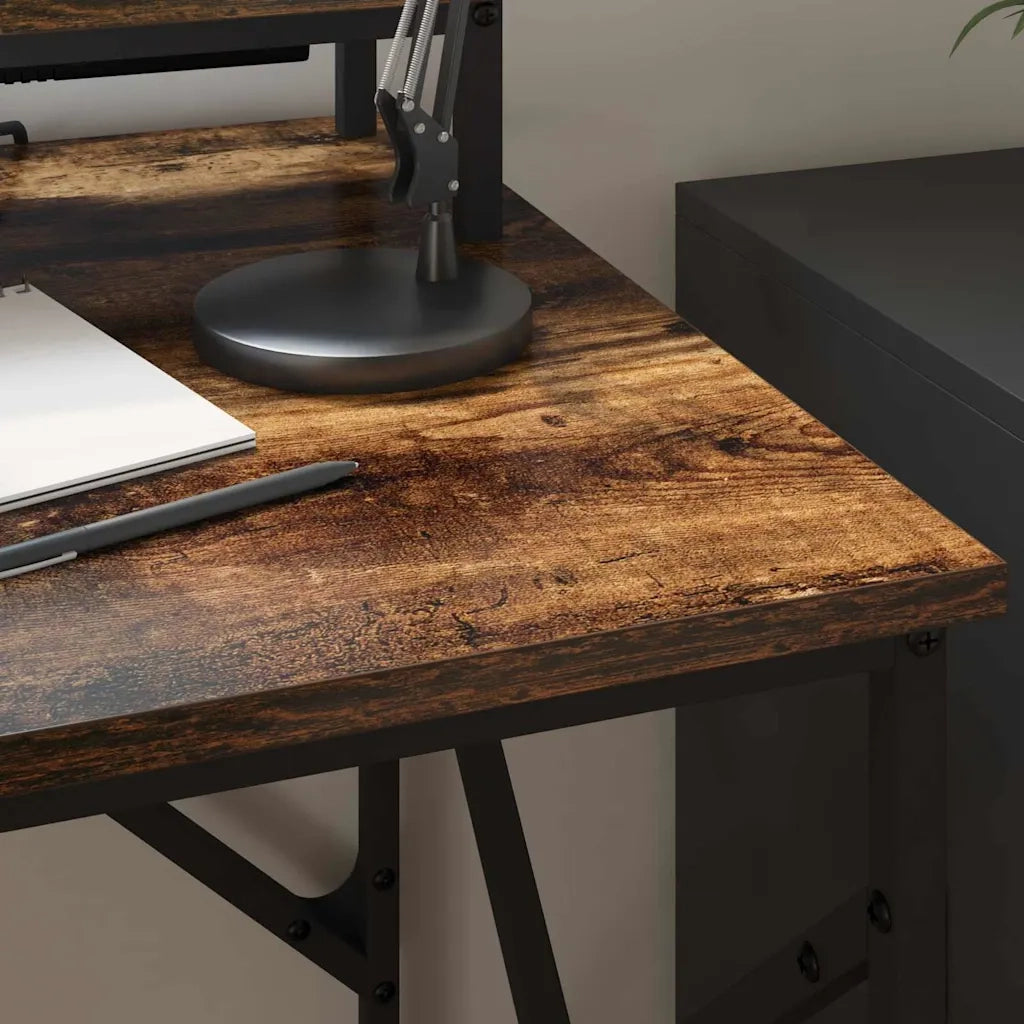 Scrivania | Tavolo da Ufficio Rovere fum¨¦ 100 x 50 x 86,5 cm Legno multistrato