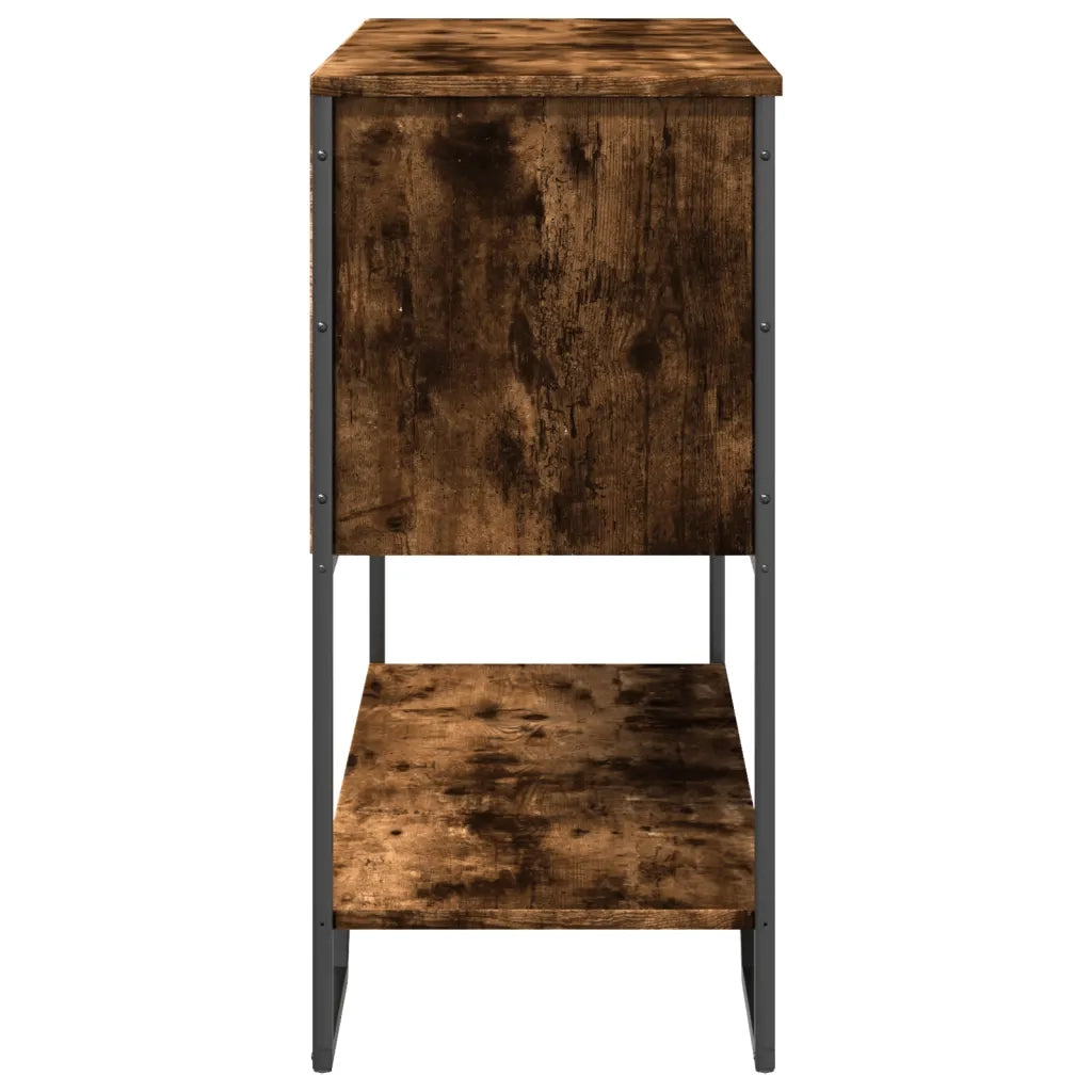 vidaXL Tavolo Consolle Rovere Fumo 100x35x74,5 cm in Truciolato
