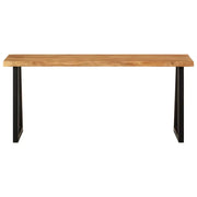 Panca con Bordi Vivi 105 cm in Legno Massello di Acacia CFW8723296