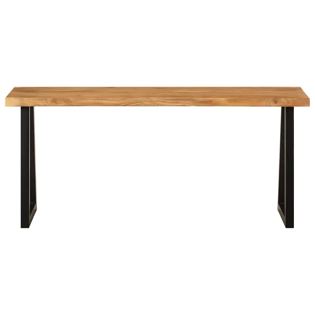 Panca con Bordi Vivi 105 cm in Legno Massello di Acacia CFW8723296