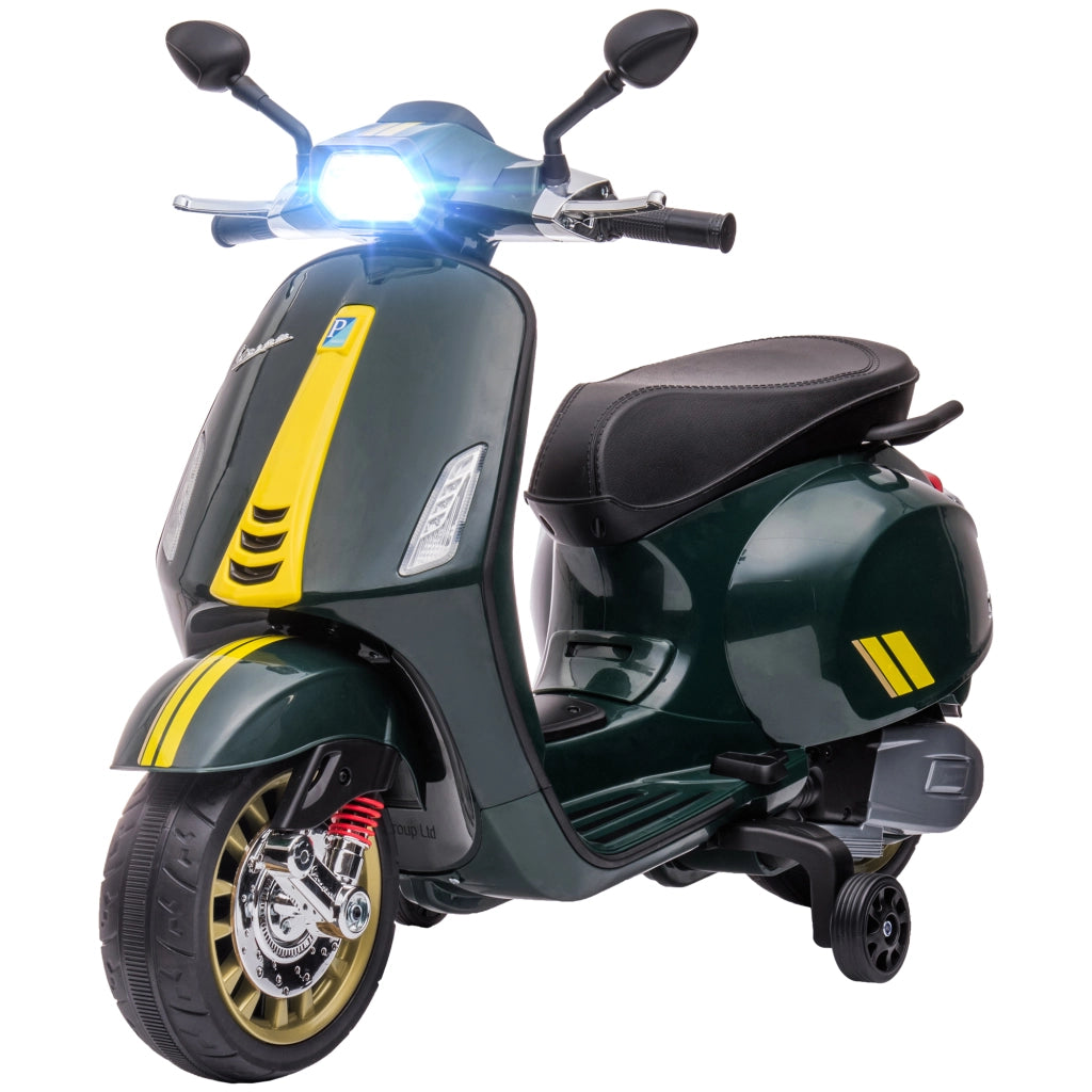 Scooter Vespa Bambini 6V ¨C zephmum ¨C Verde 107x47x73 cm