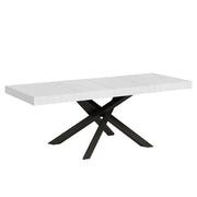 Tavolo allungabile 90x160/264 cm Volantis Premium telaio Antracite - Bianco Frassino