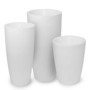 Vaso Luminoso da Giardino a LED Ø43 cm in Resina 5W Cypress Bianco Freddo
