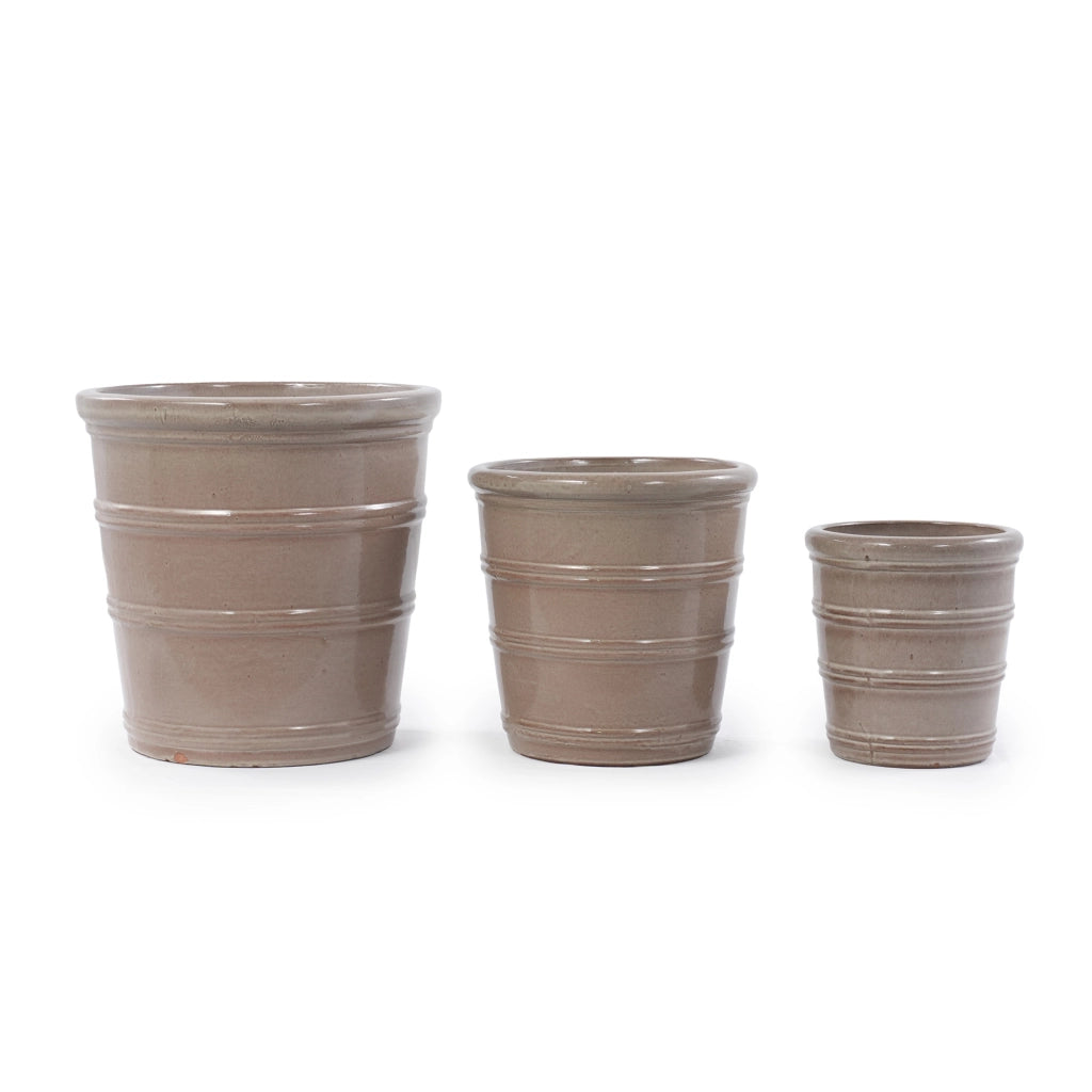 VASI Set da 3 pezzi Ø 40,5/32/24 cm Ceramica Taupe