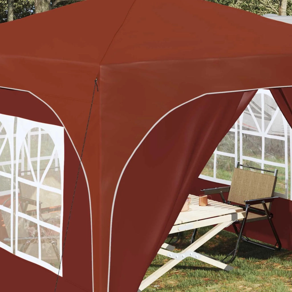 Tenda per feste a pop-up 290 x 290 x 245 cm Terracotta