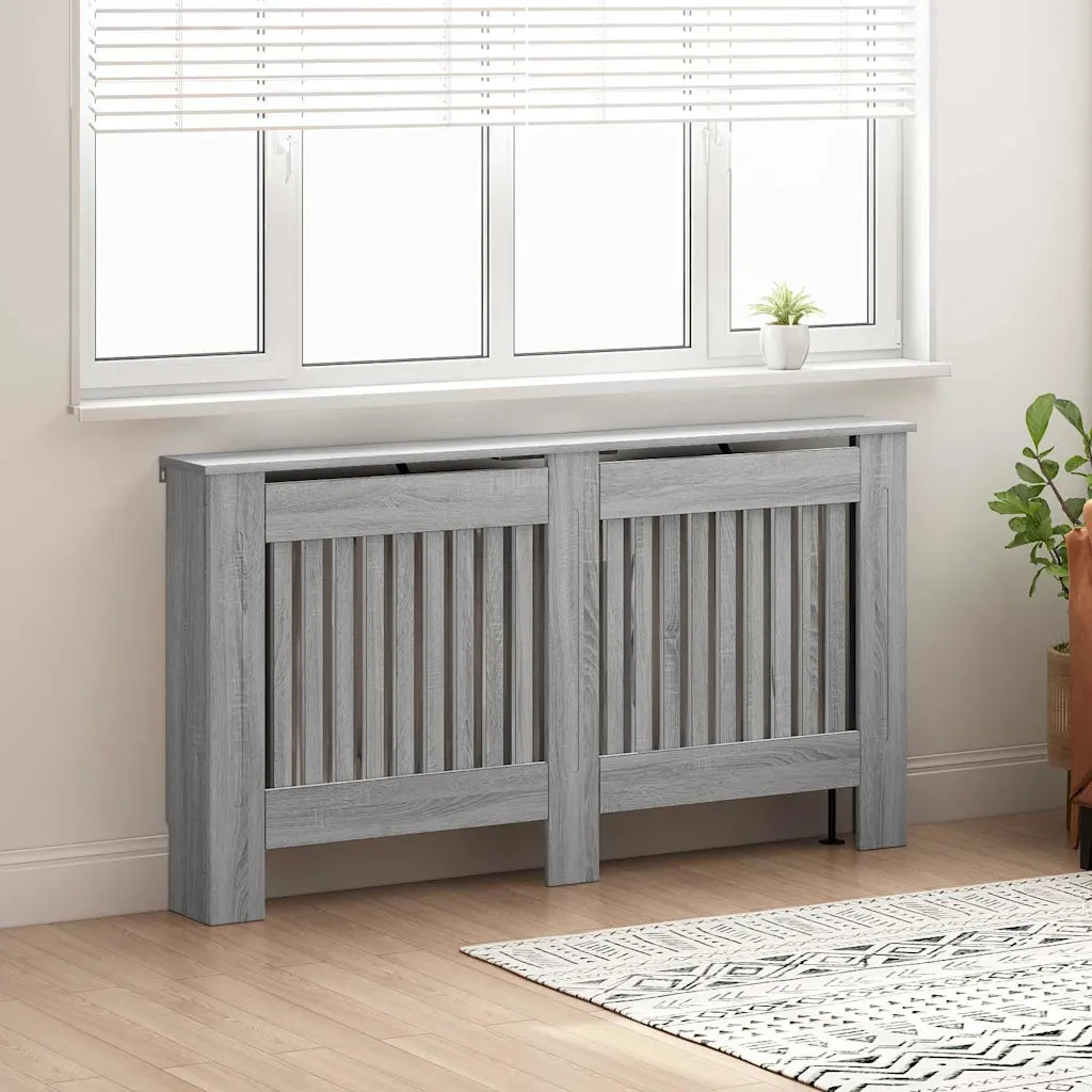 Copertura per radiatori Grigio Sonoma 152 x 19 x 81,5 cm
