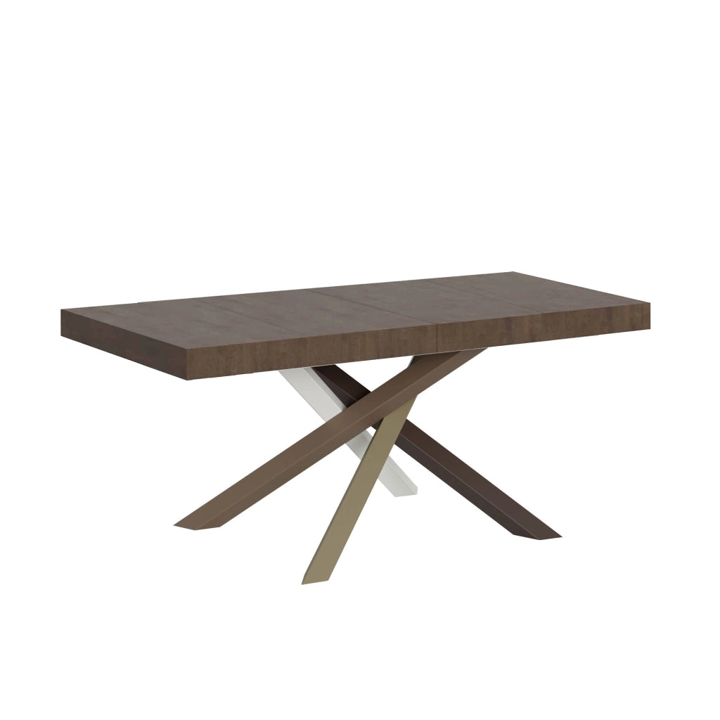 Tavolo Allungabile 130-390x90x77 cm Volantis Premium Noce Telaio 4C