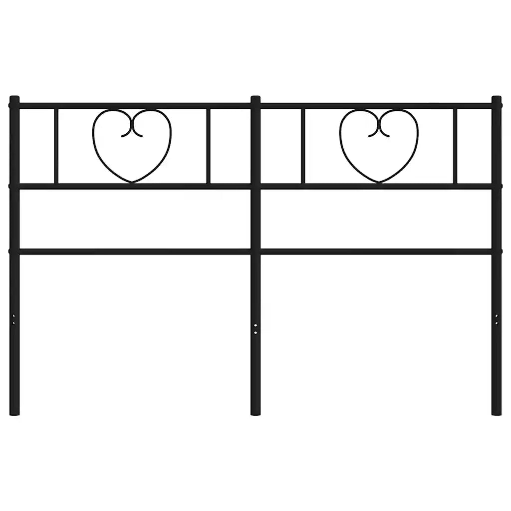 Testiera di Ricambio in Metallo Nero 120 cm 355494