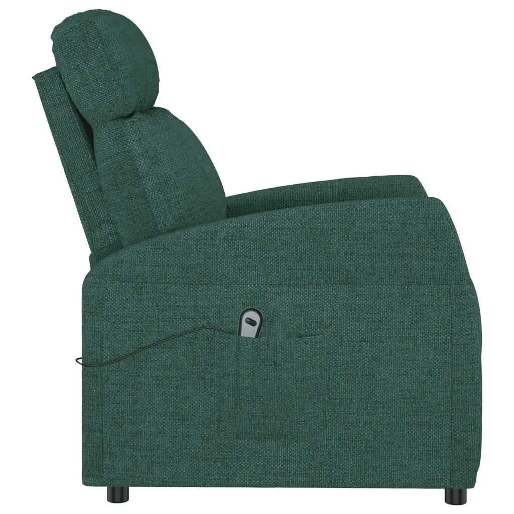 Poltrona Alzapersona Reclinabile Verde Scuro in Tessuto cod mxl 26271