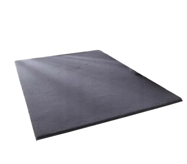 Tappeto morbido in peluche grigio scuro  160x220 cm