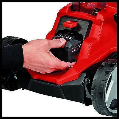 Einhell GE-CM 18/33 Li-Solo Tagliaerba a spinta Batteria Nero, Rosso