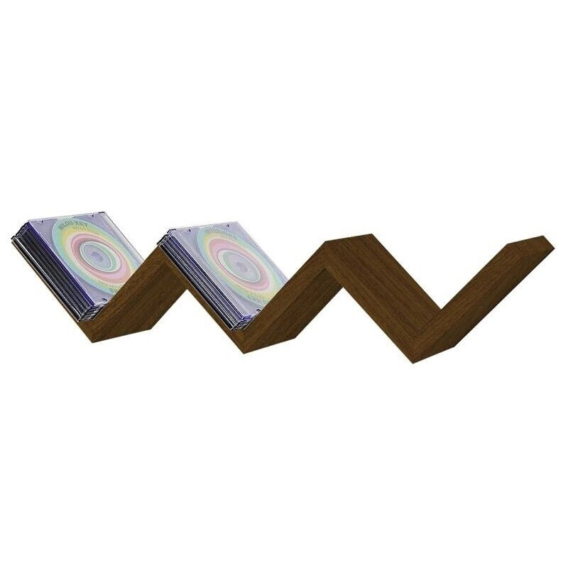 MENSOLA ZIG ZAG DIMENSIONI 59X12X12 CM IN COLORE NOCE