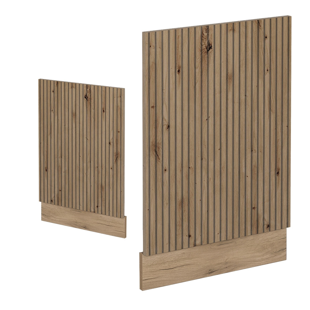 Pannello frontale R-Line Rovere artigianale/Rovere dorato 45 cm senza piano di lavoro Vicco