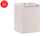 Set mobili bagno 40 cm con lavabo per mobile Square Nova Cashmere 40 x 1401 x 40 cm