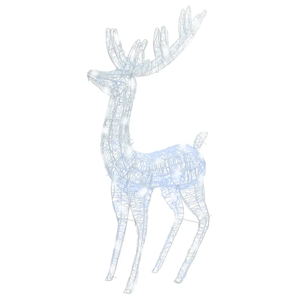 Renne di Natale XXL in Acrilico 250 LED 180cm Bianco Freddo 329786