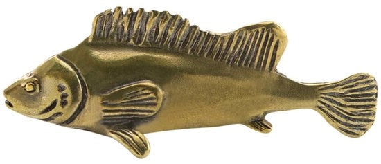 Vis di Cucina in Bronzo, Animale da Tè, Pesce d'Oro, Modello di Scultura per la Fortuna, Ornamento per Ufficio per la Casa