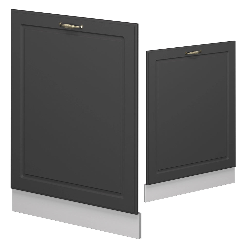 Vicco Pannello frontale della lavastoviglie Landhaus antrazit-oro 60 cm senza piano di lavoro