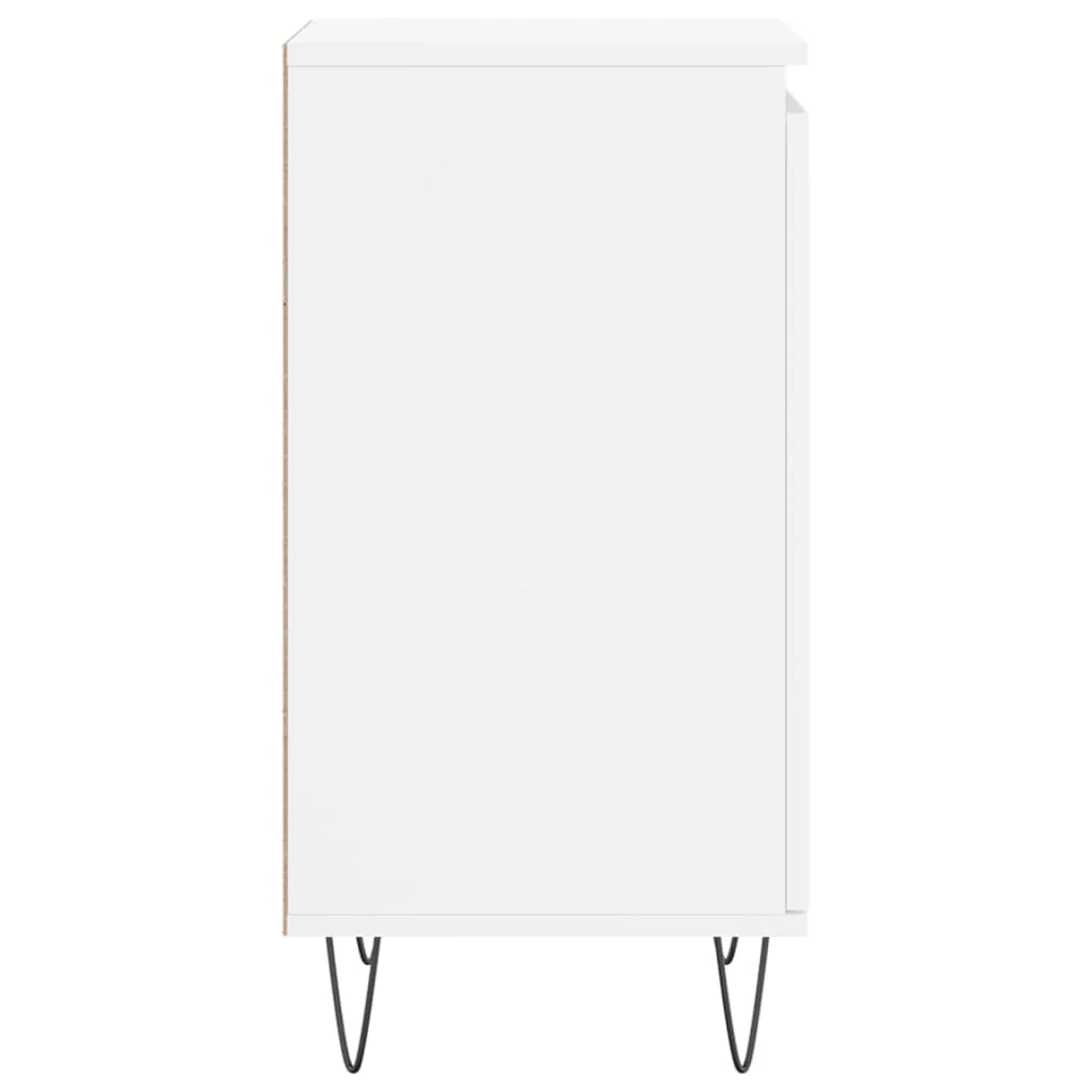 Buffet credenza cassettiera armadio mobile contenitore organizer per cucina soggiorno salotti set da 2 40 x 35 x 70 cm legno ingegnerizzato nero 02_0036659