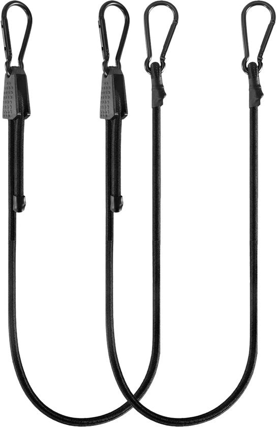 Set di 2 spanrubberi con carabina, 100 cm spanrubberi regolabili, estremamente resistenti, robusti cinturoni con ganci, per fissare bagagli, vela di coperta, portabagagli, motociclette, tende di campeggio