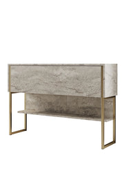 Consolle in legno "Luxe" - 120 x 30 x 80 cm - Travertino oro