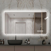 Specchio bagno LED 60x100 cm antiappannamento dimmerabile
