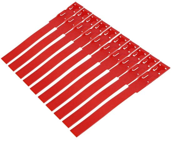 Etichetta di Identificazione per Animali - Pacchetto da 10 - Materiale Plastico Sostenibile - Marcatura di Sicurezza per Animali - Leggero - 4 Colori - Riciclabile - Collare di Identificazione per Animali