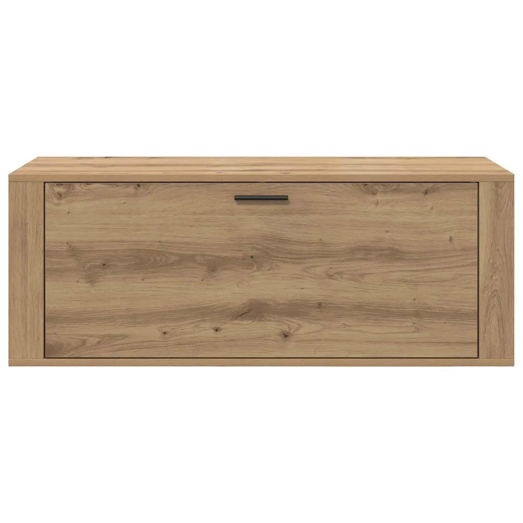 Scarpiera | Mobile per scarpe con porta rovere artigianale 100 x 35 x 38 cm