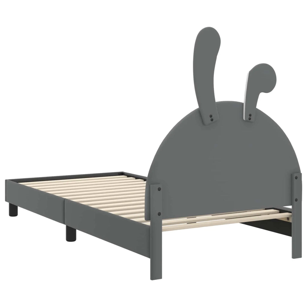 Struttura letto bambini con testata Grigio Chiaro 80 x 200 cm