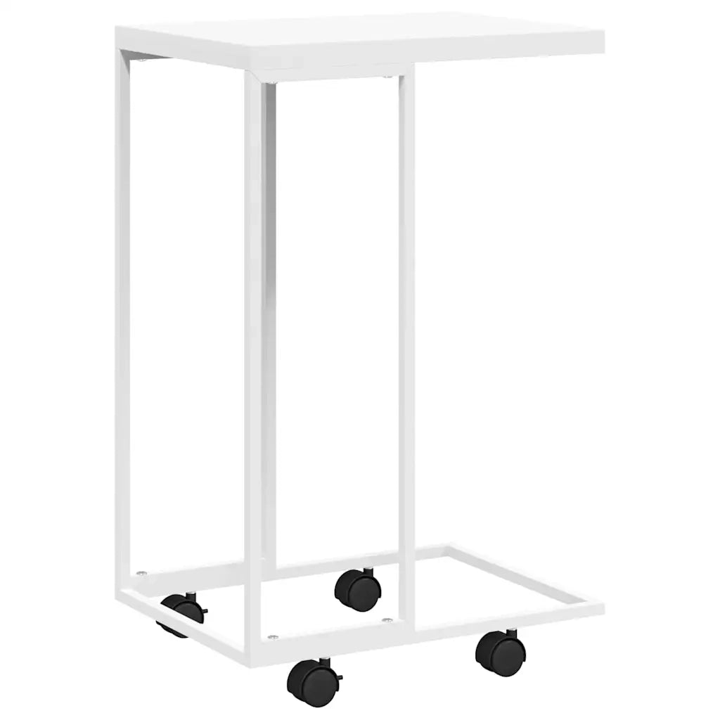 Tavolino con Ruote Bianco 40x30x63,5cm in Legno Ingegnerizzato cod mxl 63756
