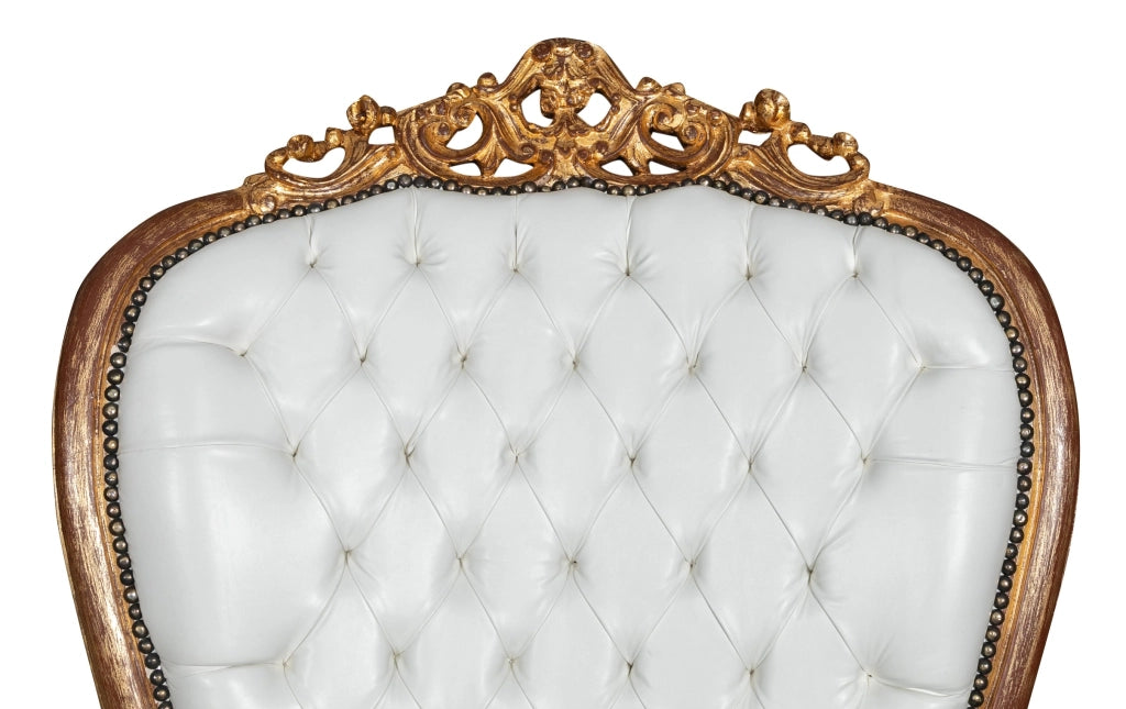 Biscottini POLTRONA A TRONO STILE FRANCESE LUIGI XVI IN LEGNO MASSELLO DI FAGGIO Opulenta,