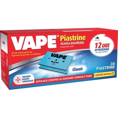 PIASTRINA ZANZARE VAPE MAT - CLASSIC CF=PZ 30- 36 confezioni