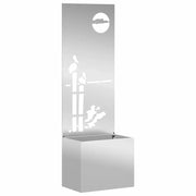 Schermo per privacy in giardino Argento 50 x 32 x 150 cm CFW6234902