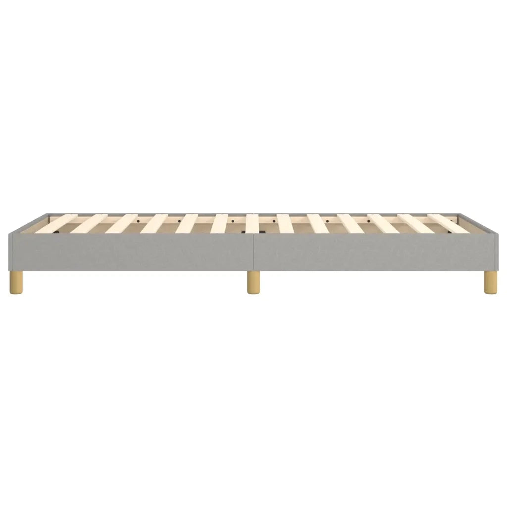 Struttura Letto a Rete a Molle-Giroletto Grigio Chiaro 90x190 cm Tessuto 586367