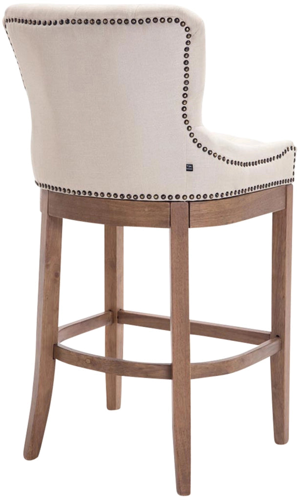 Sgabello Lakewood Stoffa antico-chiaro crema