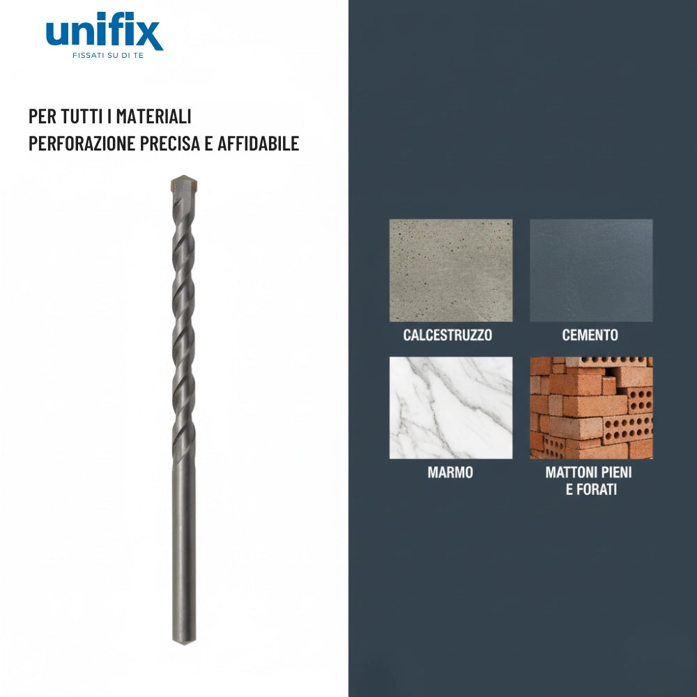Punta muro supra per foratura calcestruzzo e cemento *** misura 9 x 120 mm, confezione 1