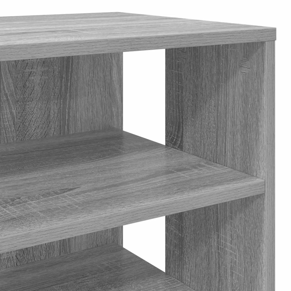 Mobile per scarpe 2 pcs Grigio Sonoma Legno multistrato 8000385