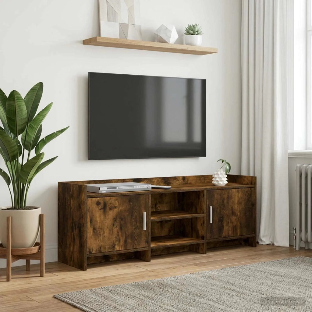Mobile TV 130 x 33 x 47 cm Rovere Fumo Legno ingegnerizzato 8011175