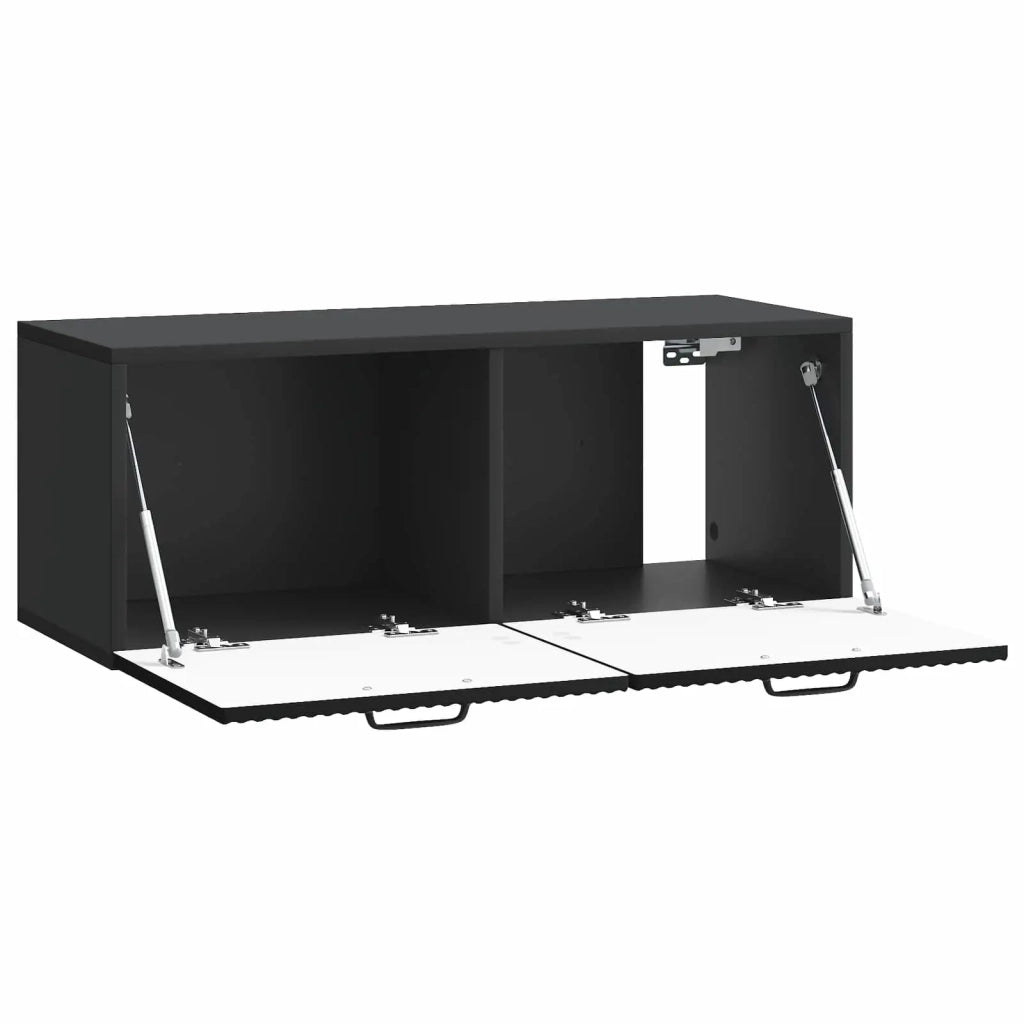Mobile Porta TV da Muro Nero 78,5 x 31 x 30 cm