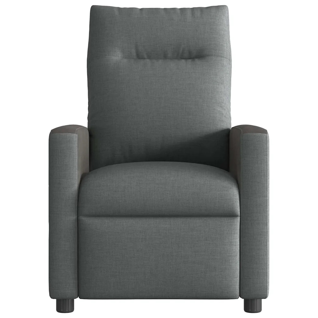 Divano Sedia-Poltrona reclinabile in tessuto grigio scuro 811526