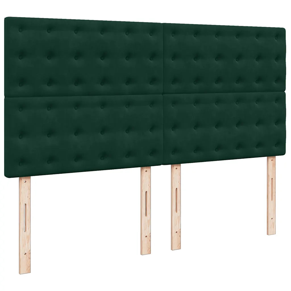Struttura Letto Pouf con Materassi 180x200 cm Velluto 3314483