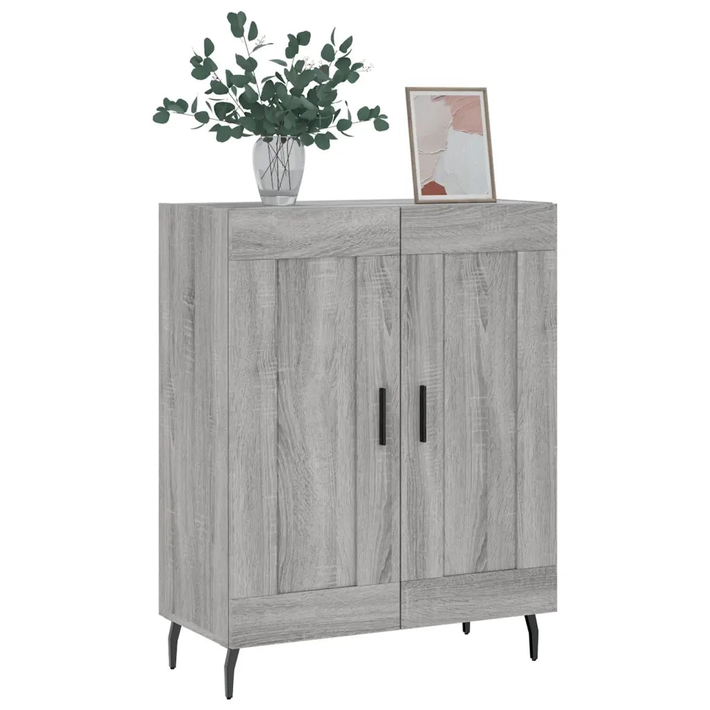 Credenza Grigio Sonoma 69,5x34x90 cm in Legno Multistrato 830218