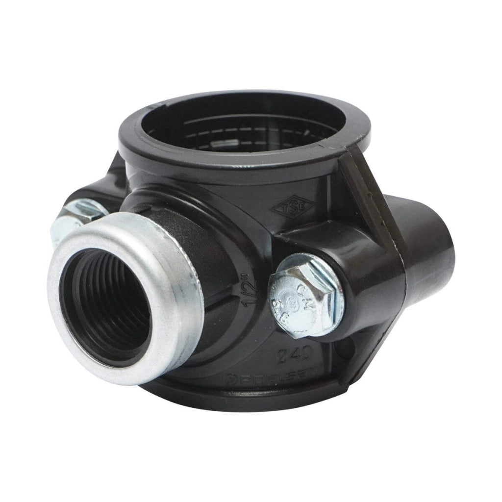 Morsetto di collegamento a compressione D40mm x 1/2 pollici, PN16