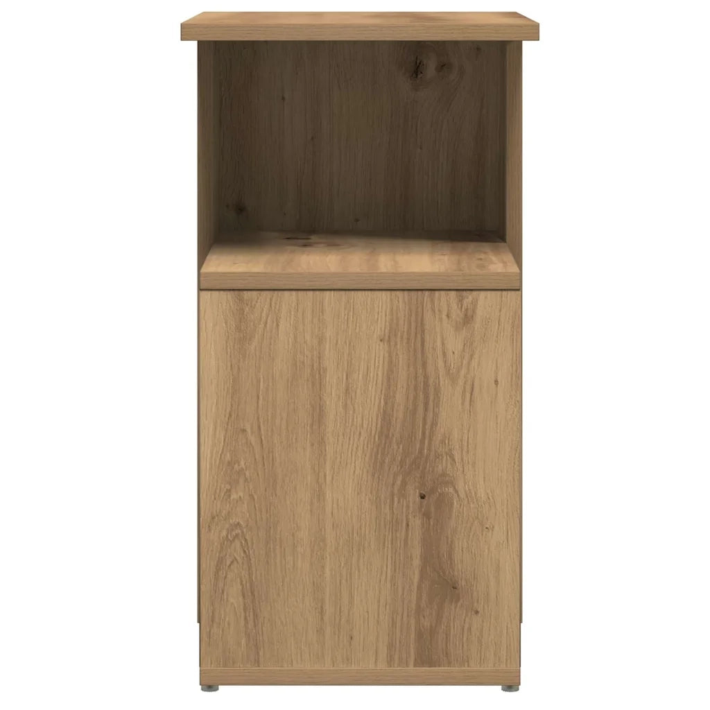 Tavolino da Salotto Rovere Artigianale 36x30x56cm in Truciolato 856559
