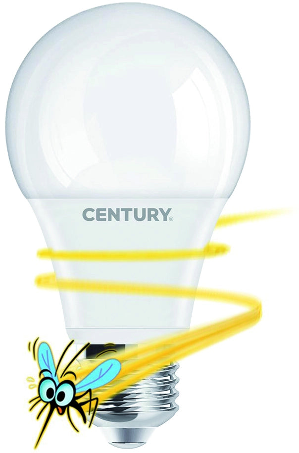 Century LAMPADA LED ANTIZANZARA KILLER 50 GOCCIA E27 Luce calda 9 W - 650 lumen