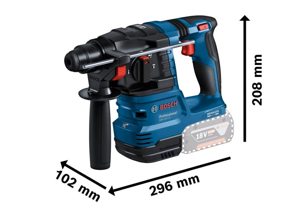 Tassellatore Bosch Professional GBH 18V-22 SDS Plus 18V Brushless 0611924001
